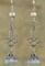 Pewter Plated Leafy Brass Bead Caps 6mm, Set of 24 - XXX - P-BC06